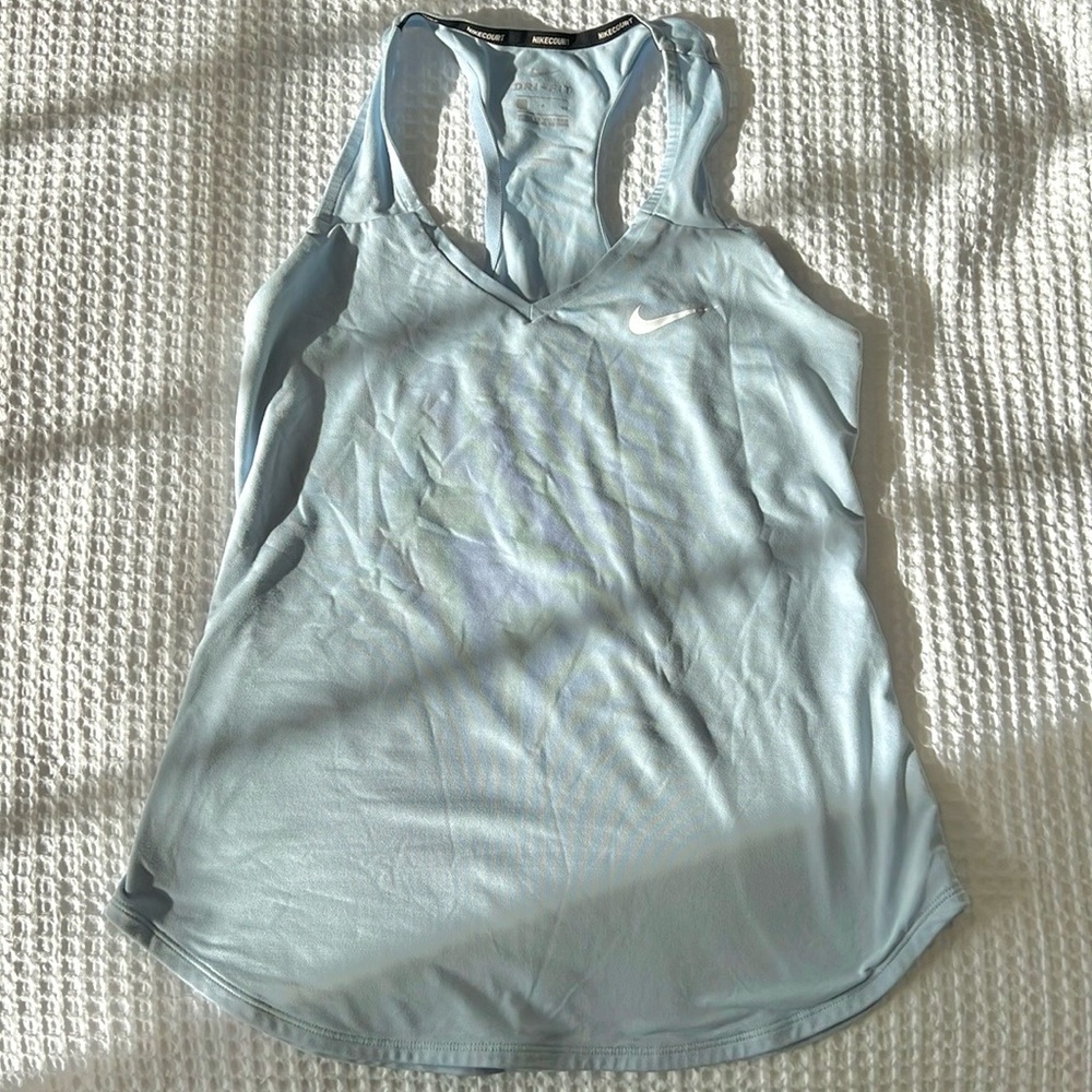 Nike Court Light Blue Tank Top Size Small